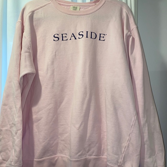 Comfort Colors Tops - pink seaside sweatshirt